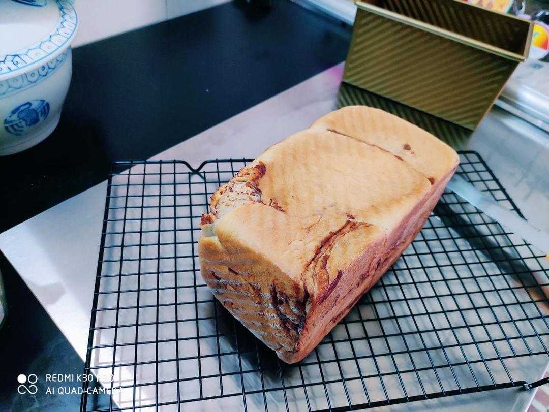 大理石红豆沙吐司