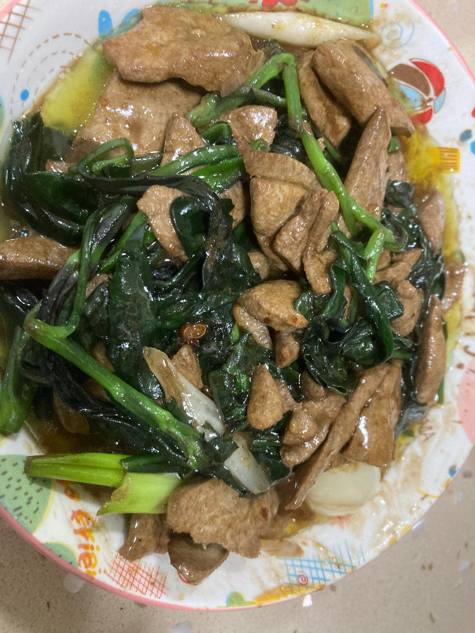 软嫩不腥的爆炒猪肝