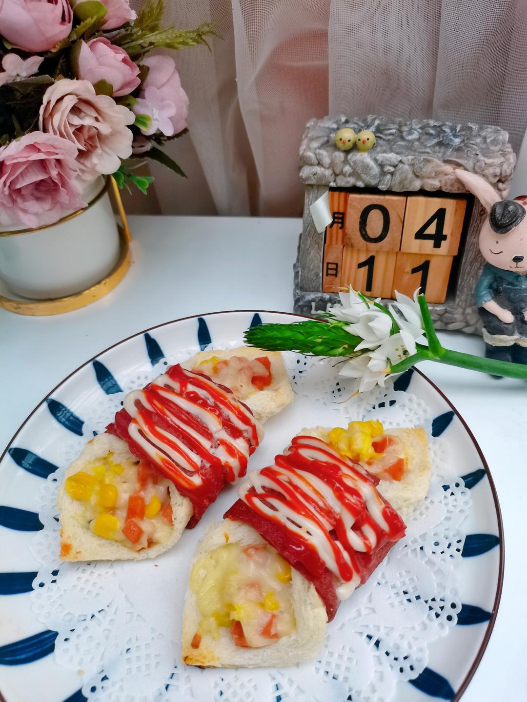 培根芝士吐司卷
