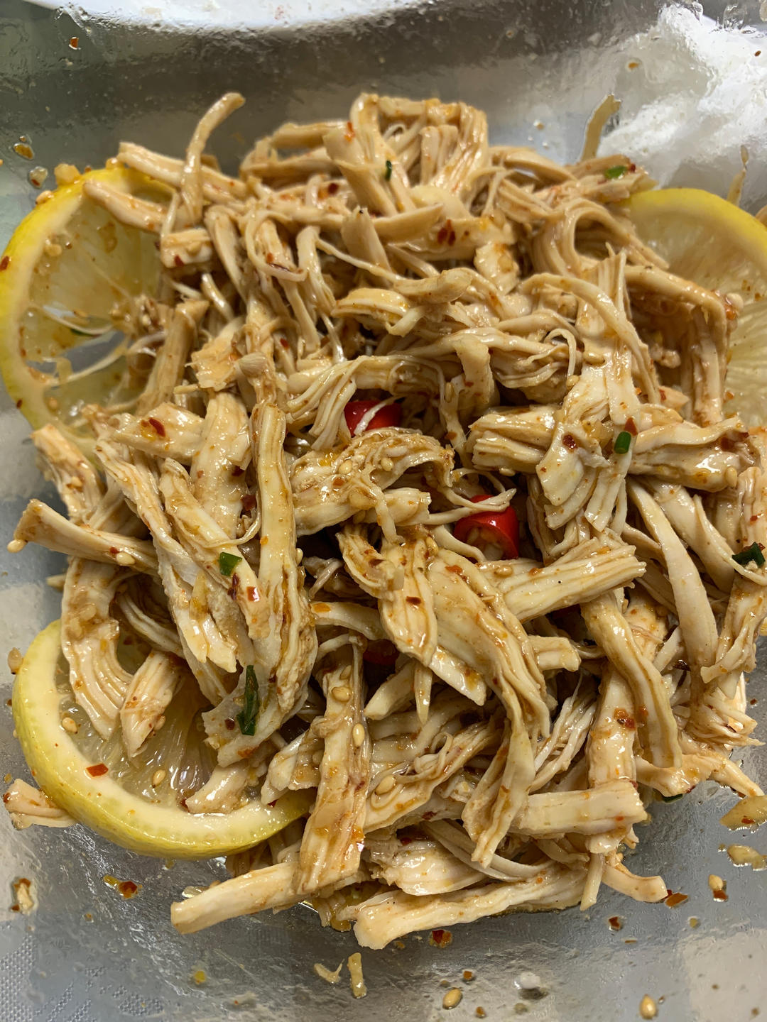 ✅ 第6道快手低脂菜✨清爽美味的柠檬鸡丝🍋鸡胸肉满分吃法💯