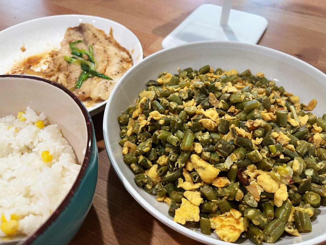 豆角炒蛋超级下饭菜，不好吃算我输