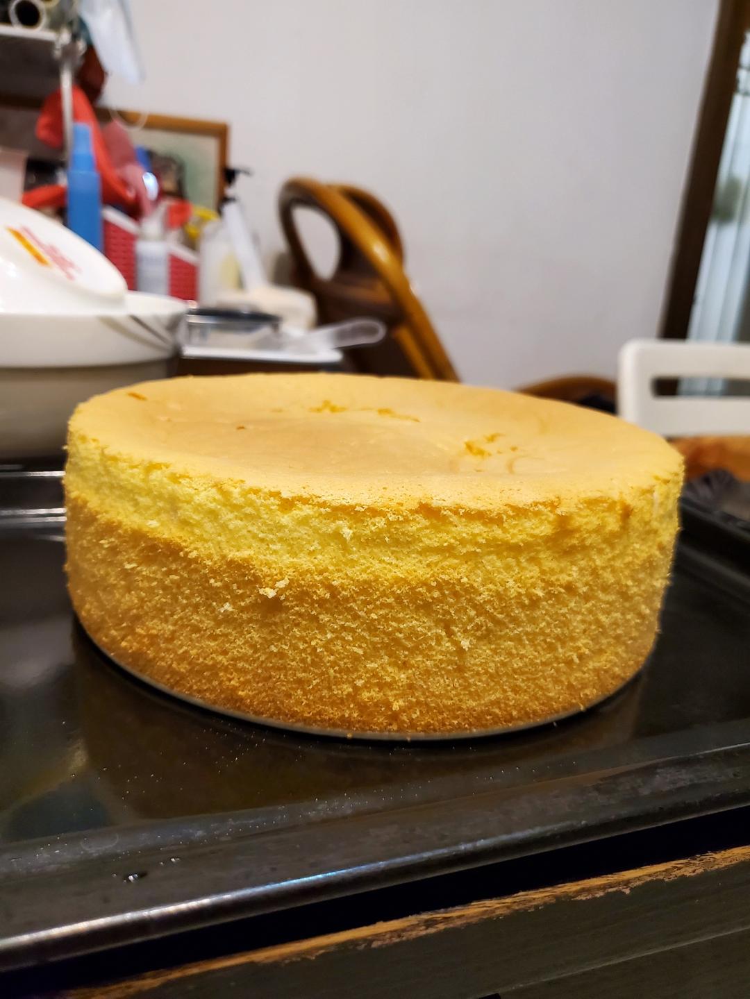 八寸戚风蛋糕｜新手友好配方