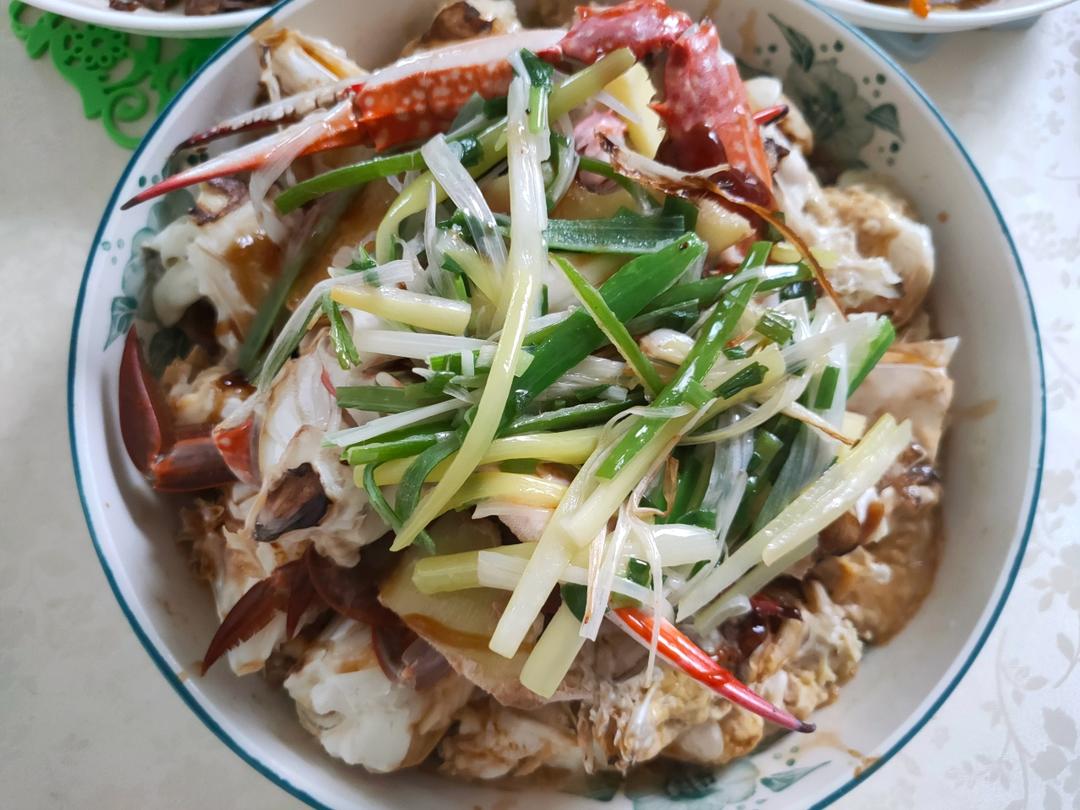 葱油梭子蟹
