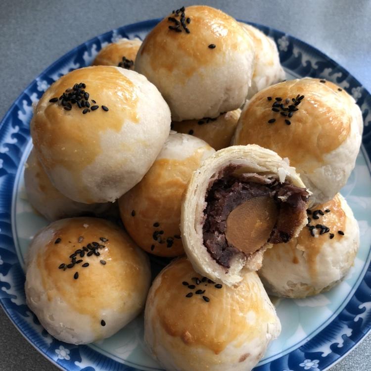 免揉免松弛超快手不破酥不混酥的蛋黄酥—新手一看包会