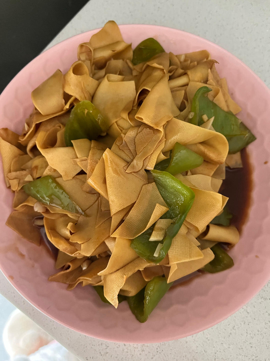 不用厨艺的尖椒干豆腐