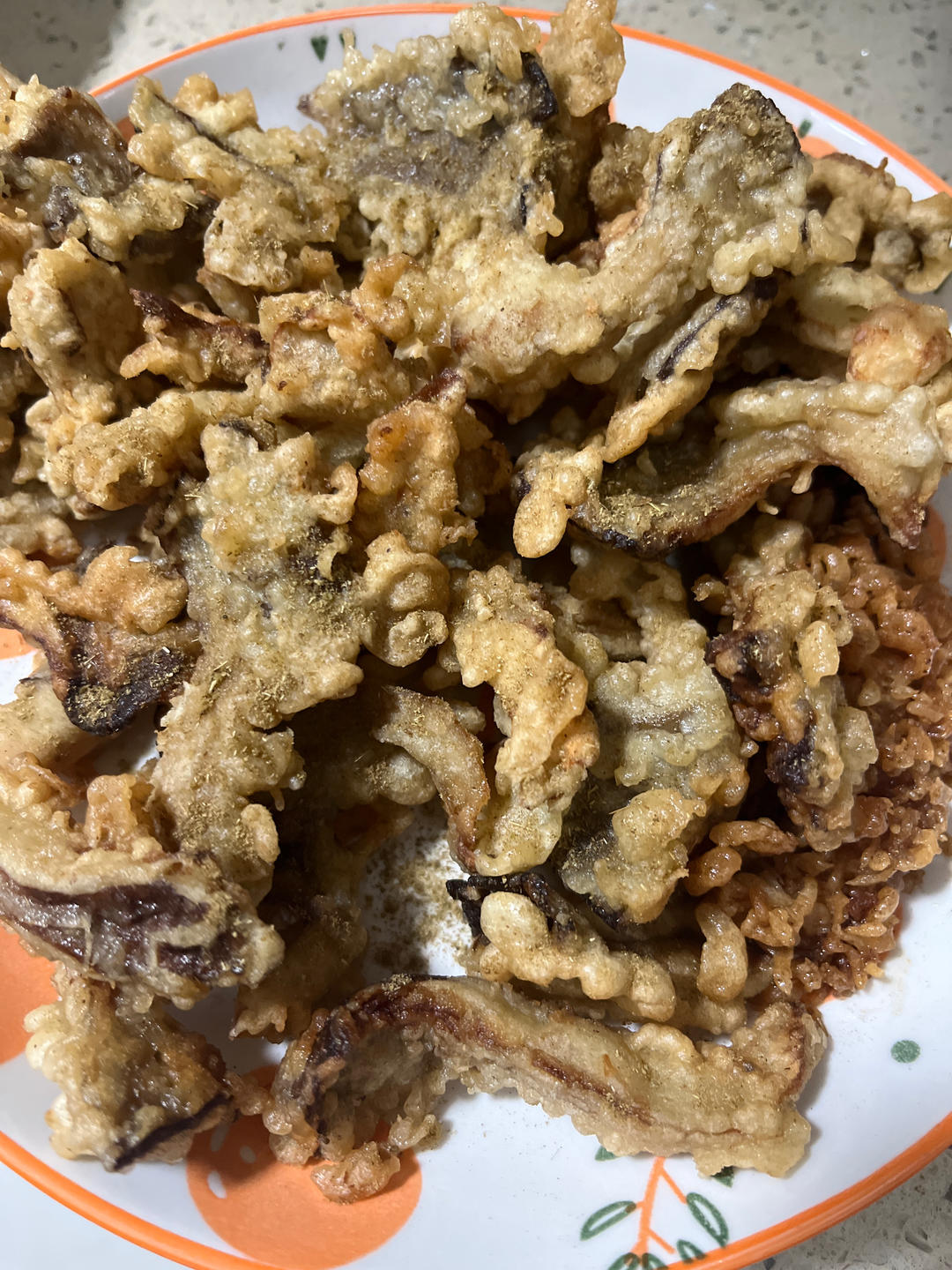 干炸蘑菇的做法，大人小孩都喜欢