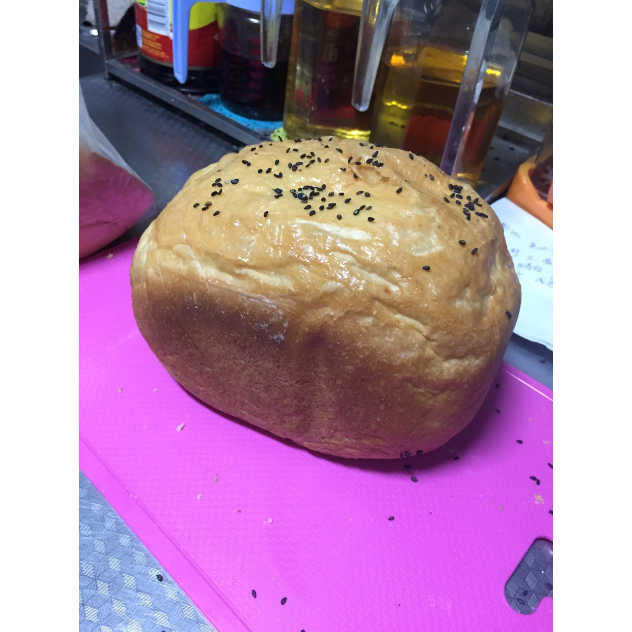 超级好吃的原味面包（面包机版）