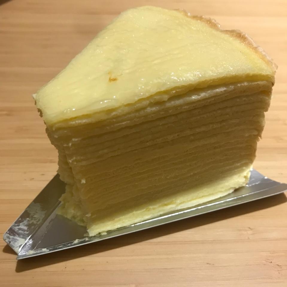 学做LADY M家24层超薄渐变抹茶千层蛋糕