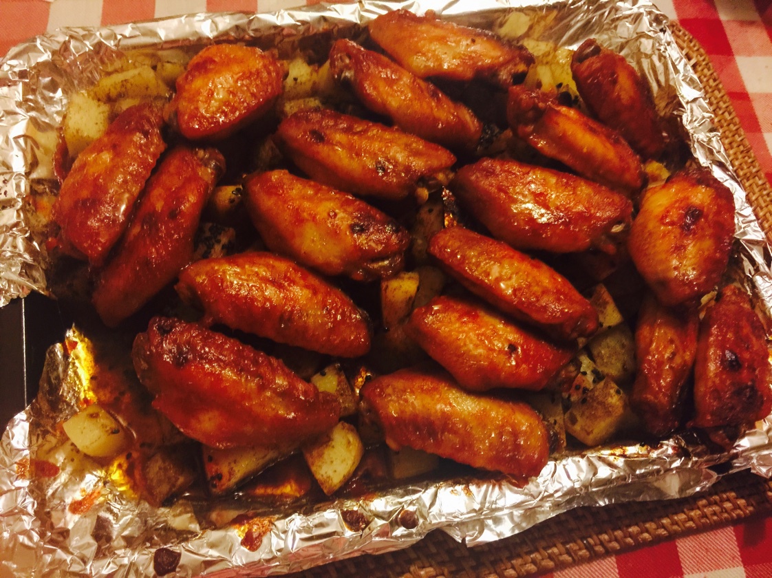 新奥尔良烤鸡腿土豆