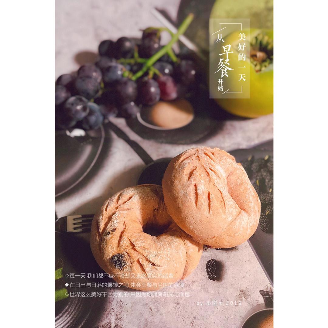 不用揉面不煮糖水全麦贝果无糖无油百分百