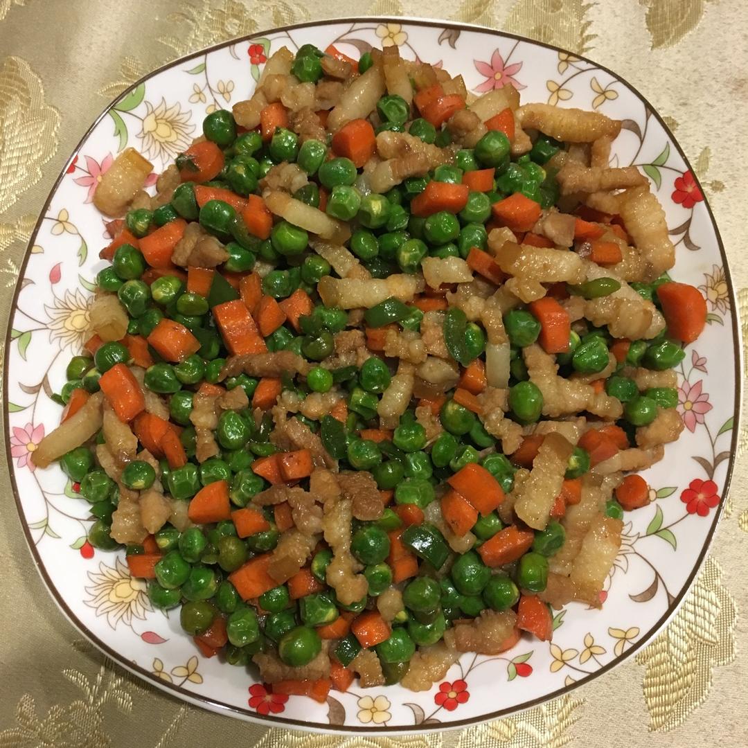 豌豆炒肉末