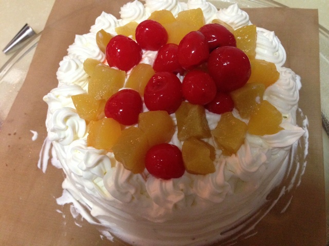 草莓戚风生日蛋糕