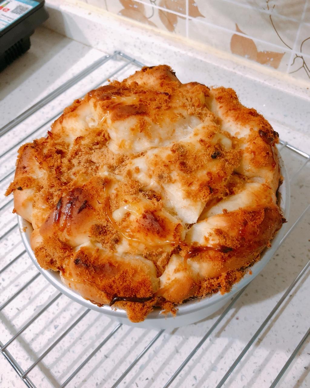 肉松手撕面包—超软会爆浆的面包哟