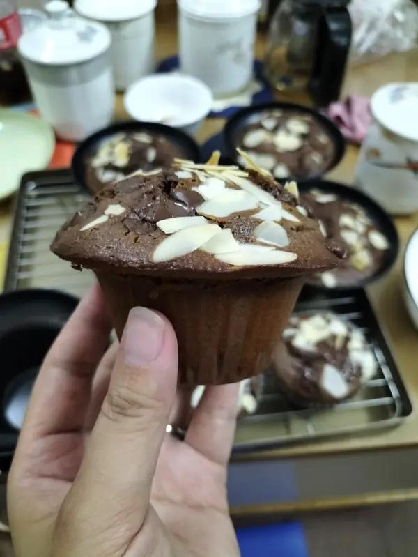 在家做巧克力蘑菇头麦芬蛋糕🍫