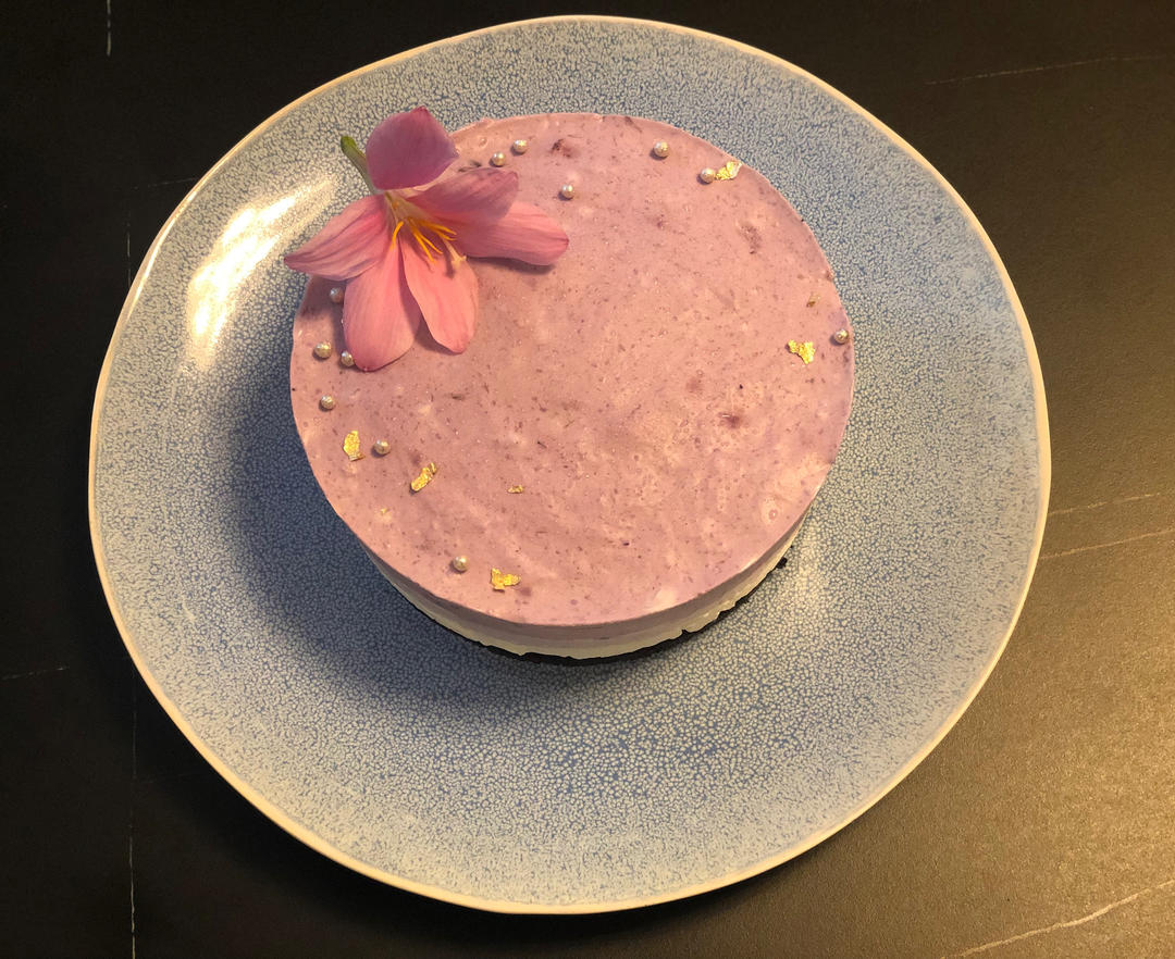 渐变蓝莓慕斯蛋糕🎂