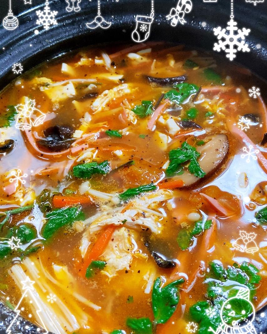 超级开胃的酸辣汤❗️10分钟搞定