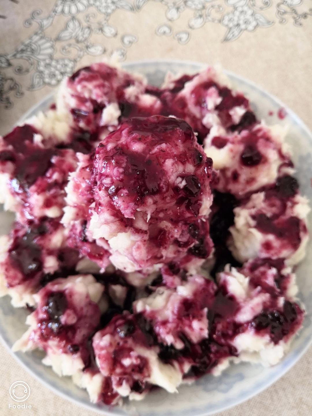 超级简单的蓝莓山药