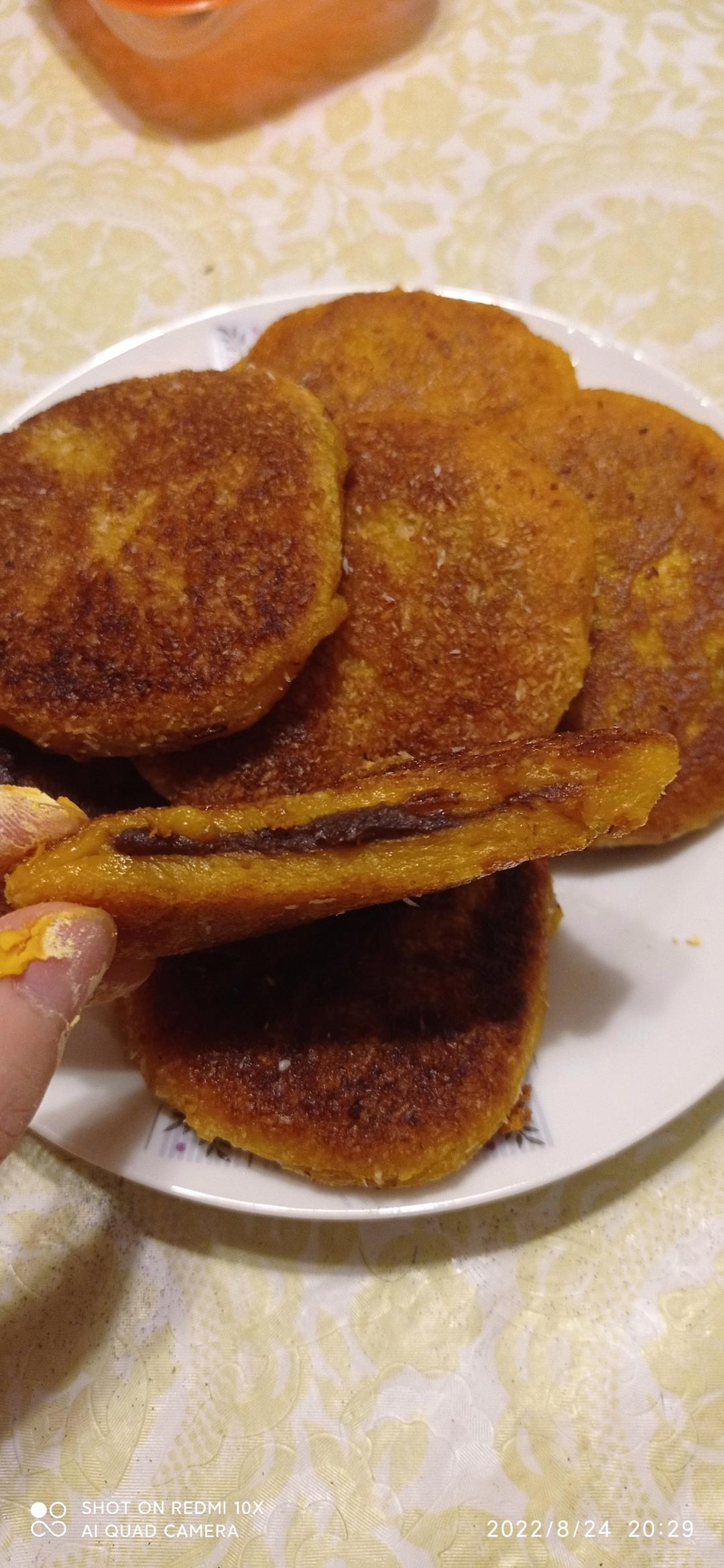 不用油炸的南瓜饼