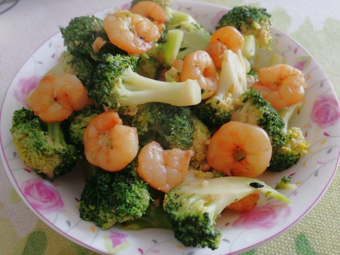 西兰花炒虾仁