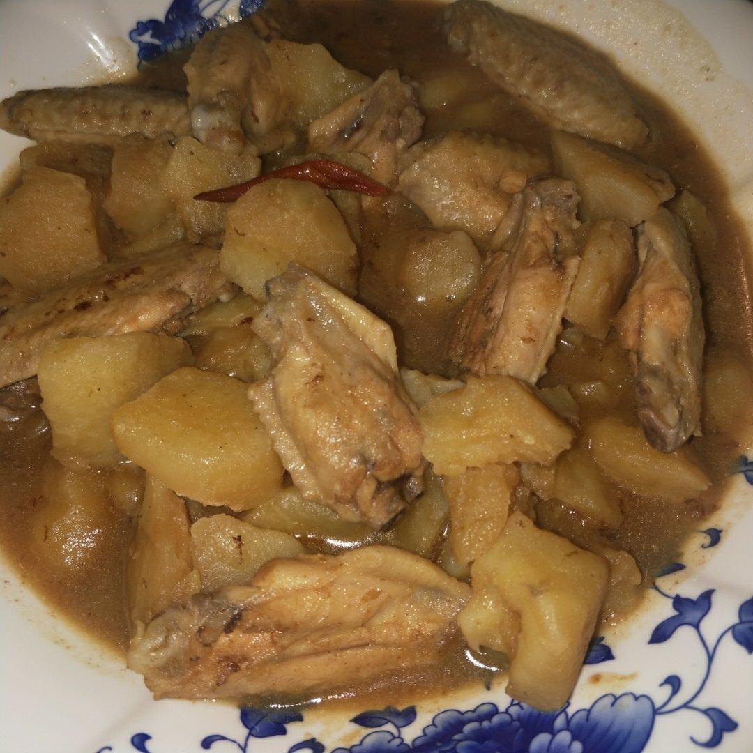 土豆炖鸡翅（快手零失败）