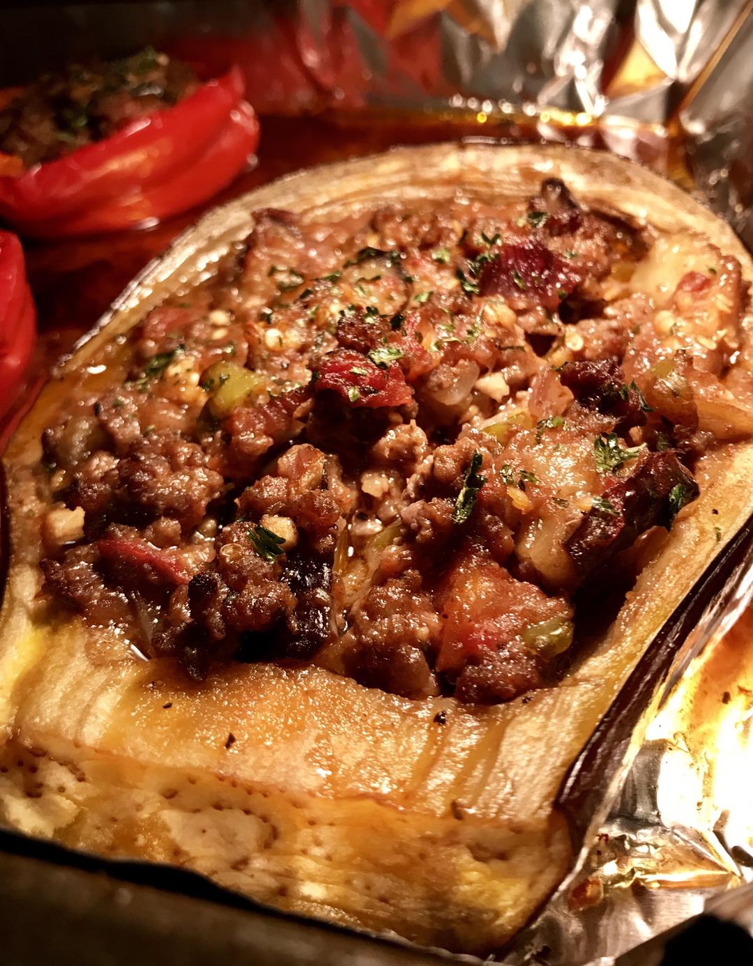 土耳其酿茄子（Turkish Stuffed Eggplant)的做法