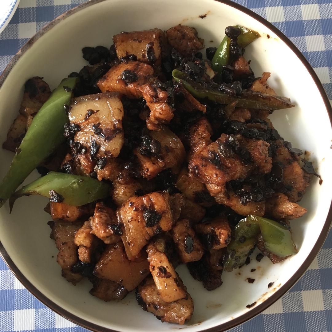小炒豆豉五花肉