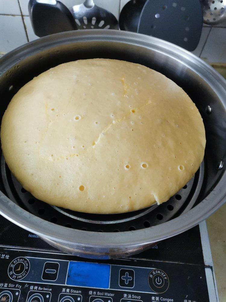 玉米面鸡蛋发糕（零失败）
