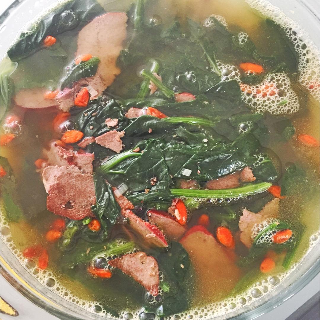 菠菜猪肝汤