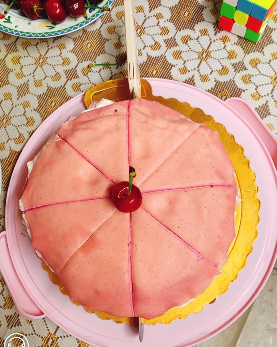 火龙果千层蛋糕