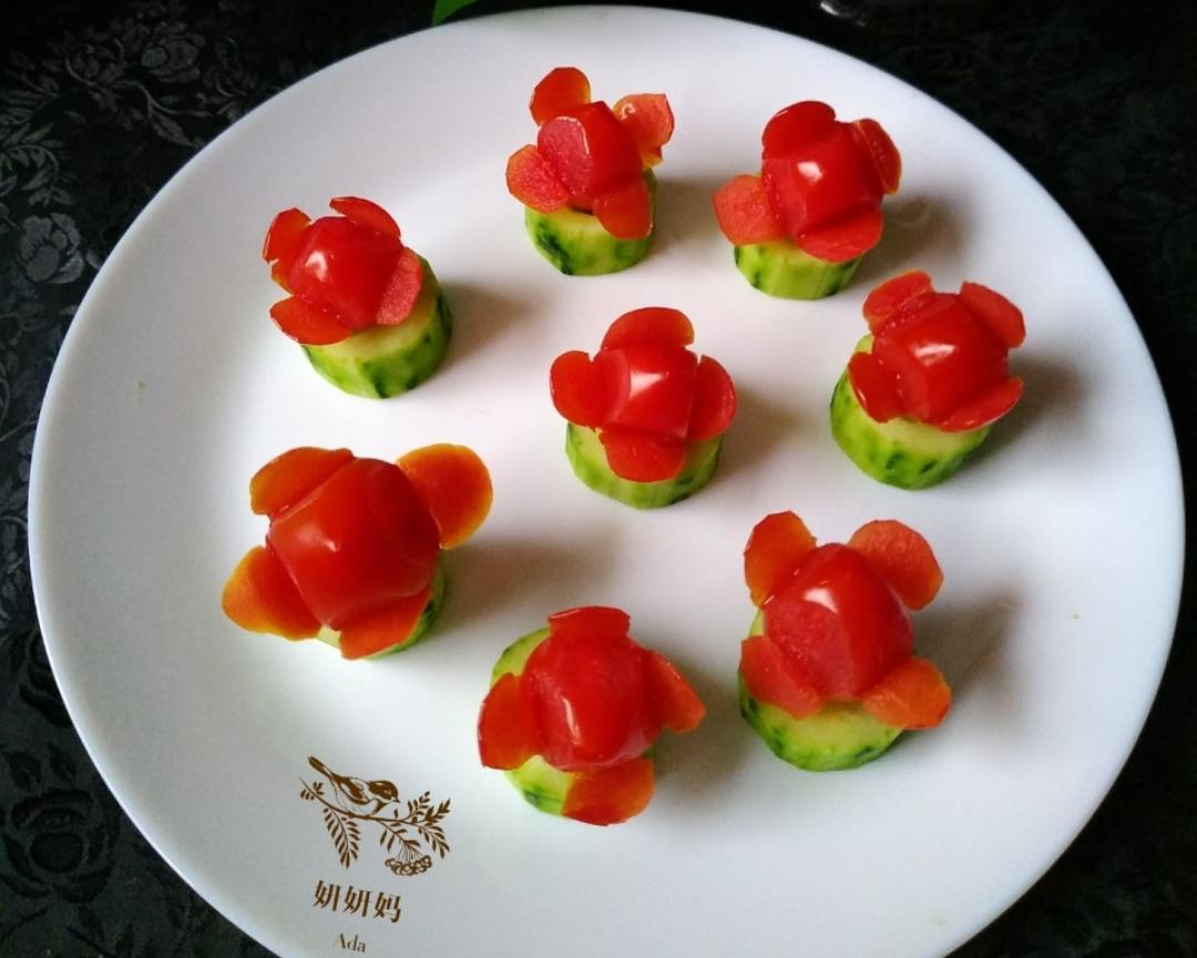 圣女果配青瓜~如花般的美食ヾ ^_^♪的做法