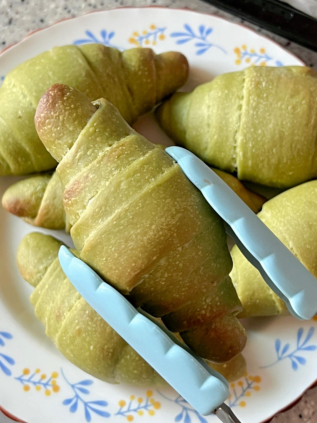 抹茶控｜抹茶红豆盐面包｜海盐卷｜盐可颂