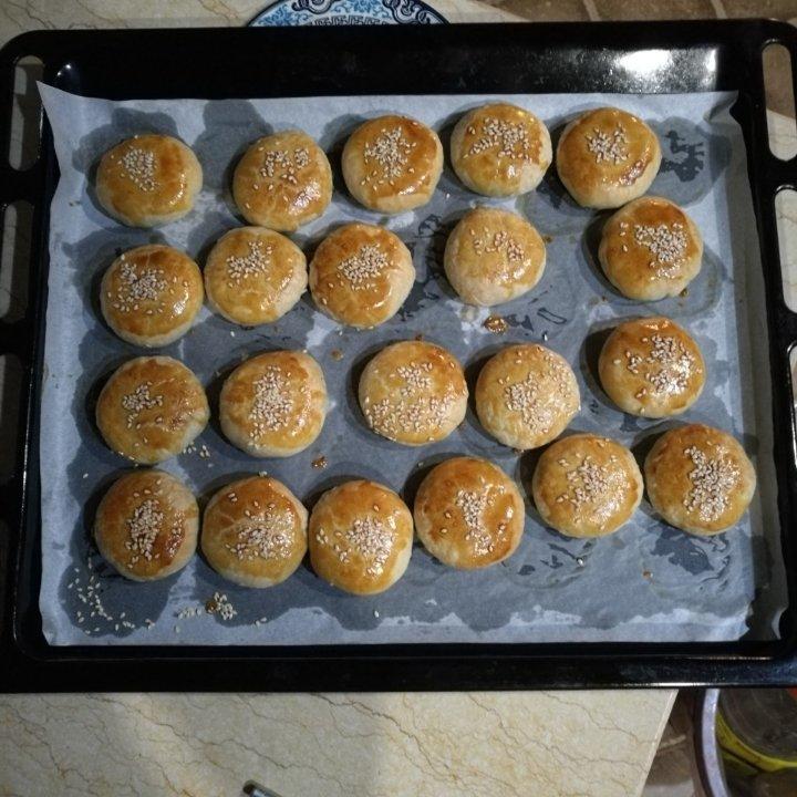 酥皮绿豆饼   酥得掉渣渣