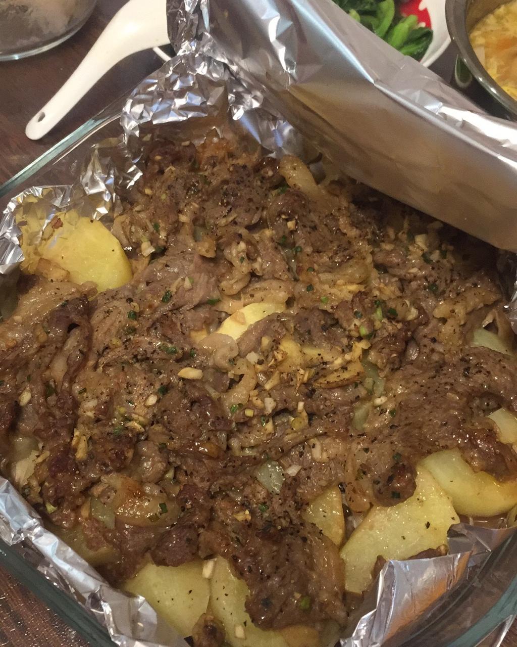 烤箱 烤箱做嫩牛肉--锡纸牛肉 苏苏1223做的烤箱做嫩牛肉--锡纸牛肉