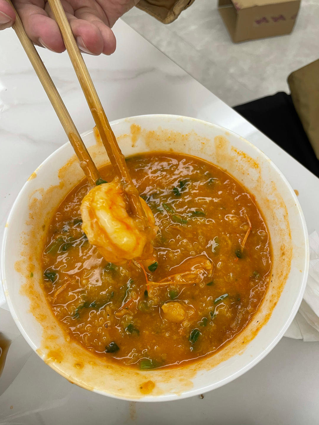 鲜虾粥