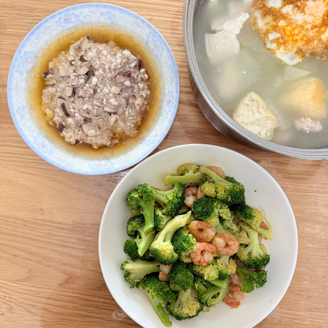 减肥去脂的西兰花炒虾仁