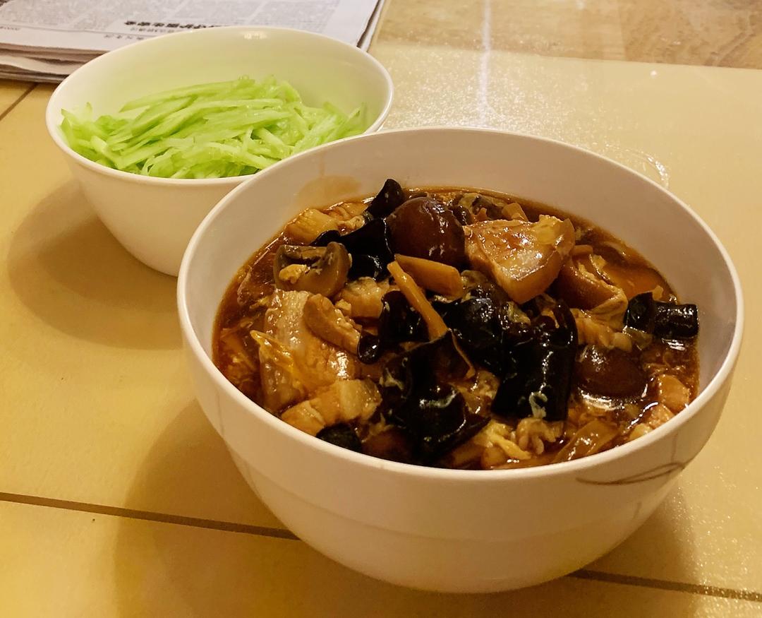 冬天吃的暖和的打卤面