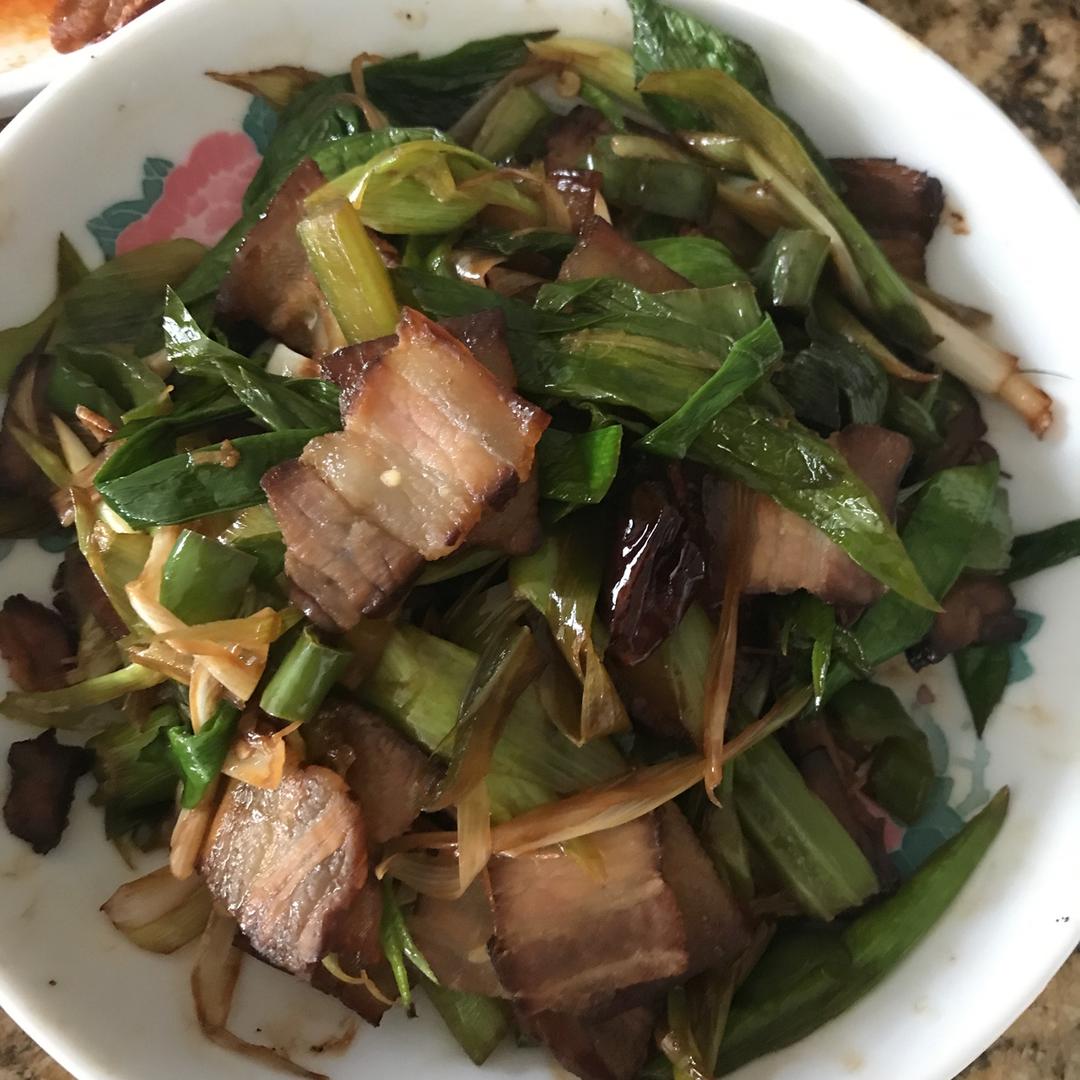 青蒜炒腊肉