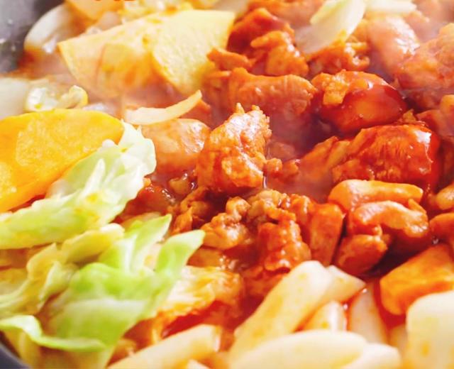 春川辣炒鸡❤去韩国时吃过的最喜欢的食物的做法