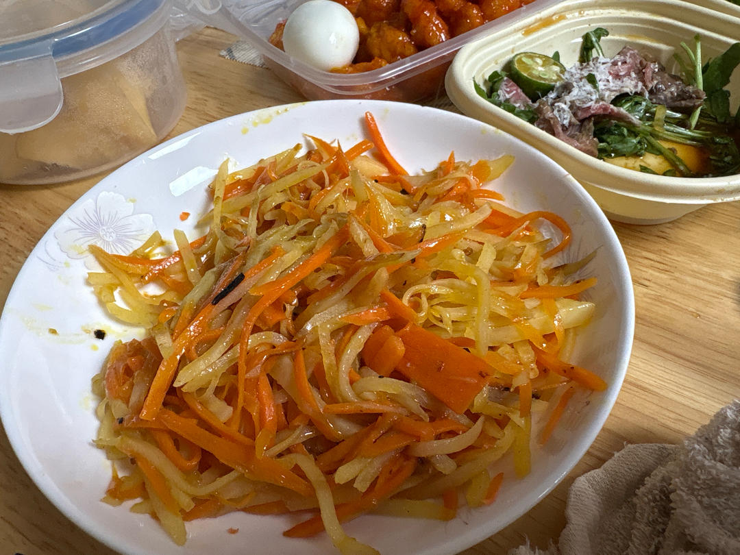 醋溜土豆胡萝卜丝