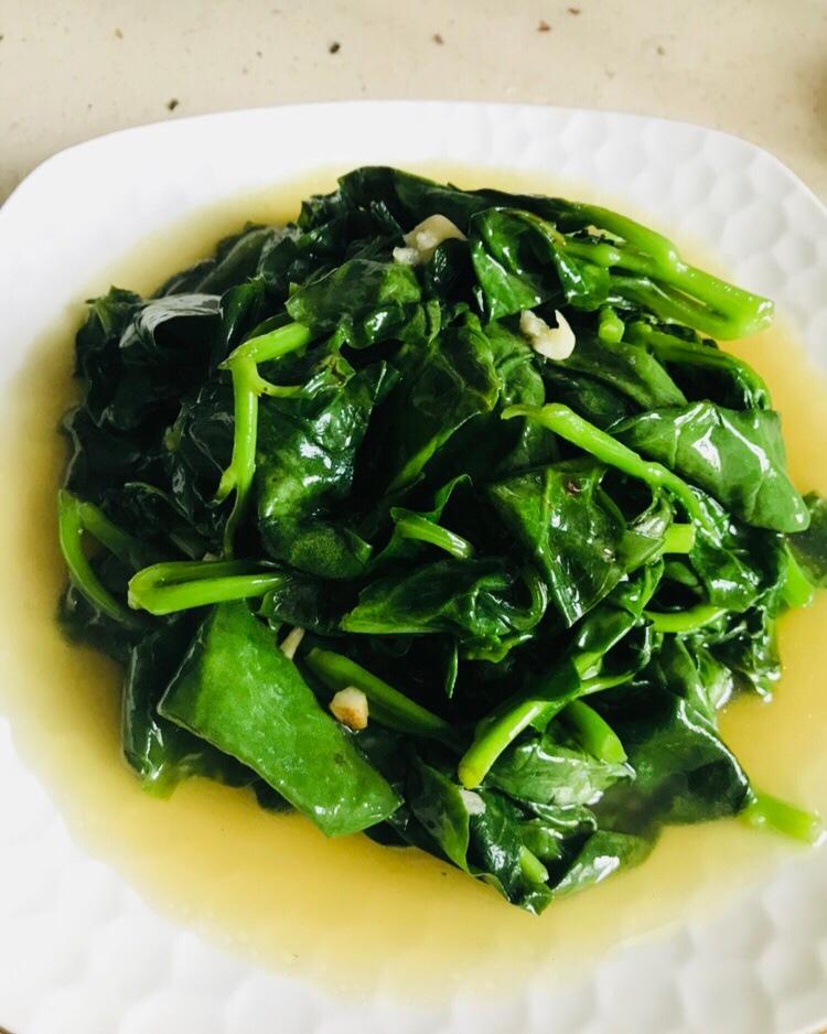 蒜香紫角叶（木耳菜）