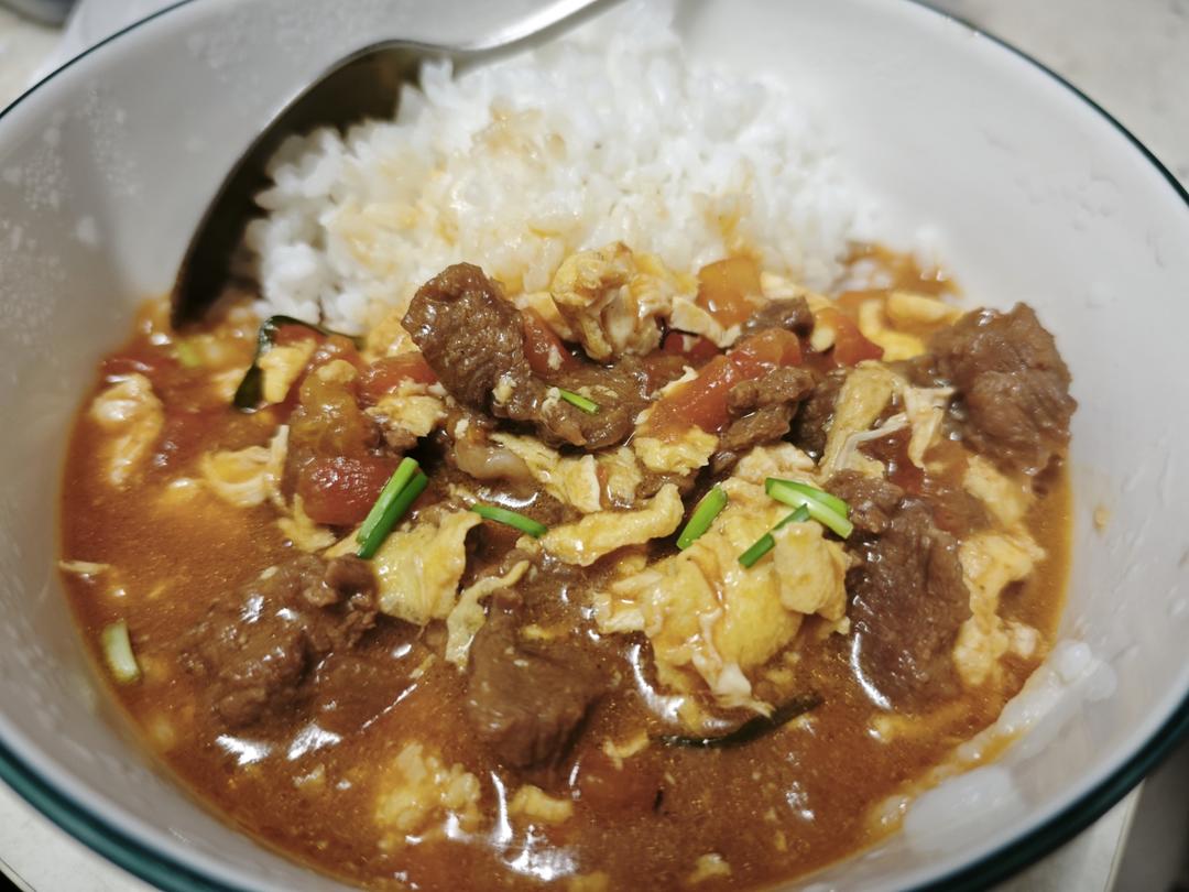 酸甜浓郁～超开胃🔥番茄滑蛋牛肉饭
