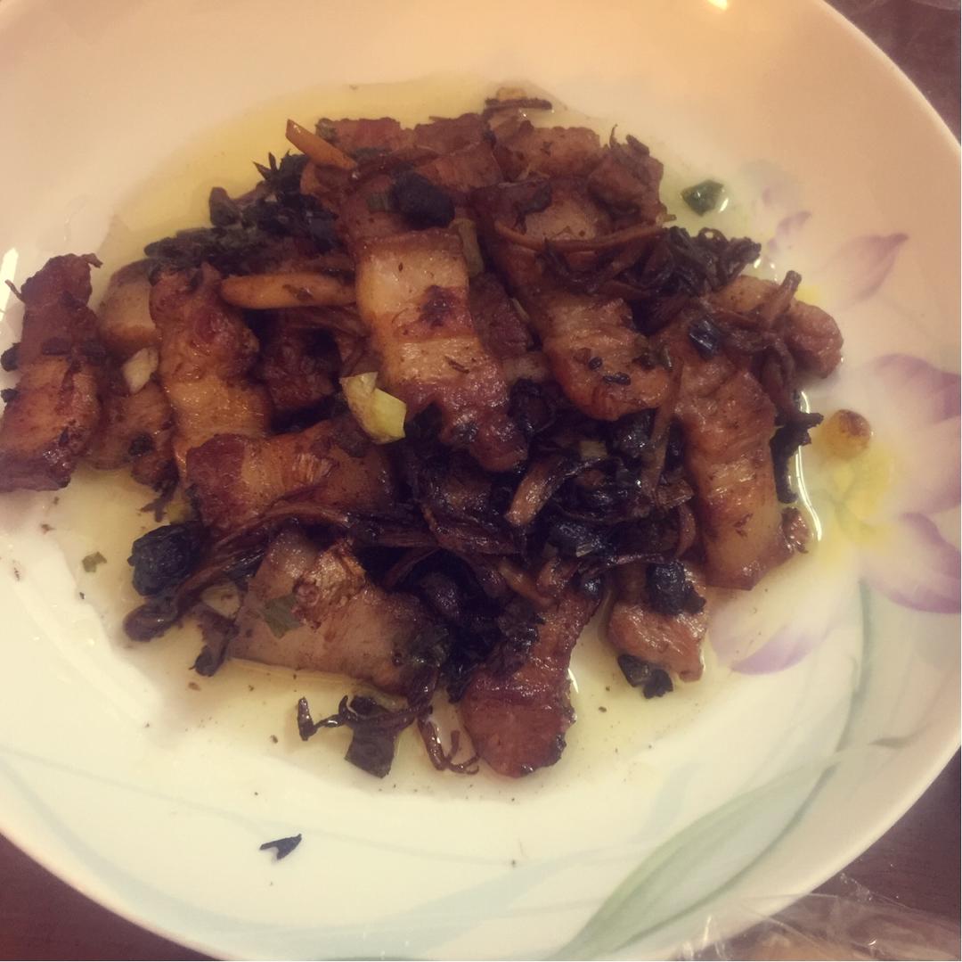 茶树菇炒肉片