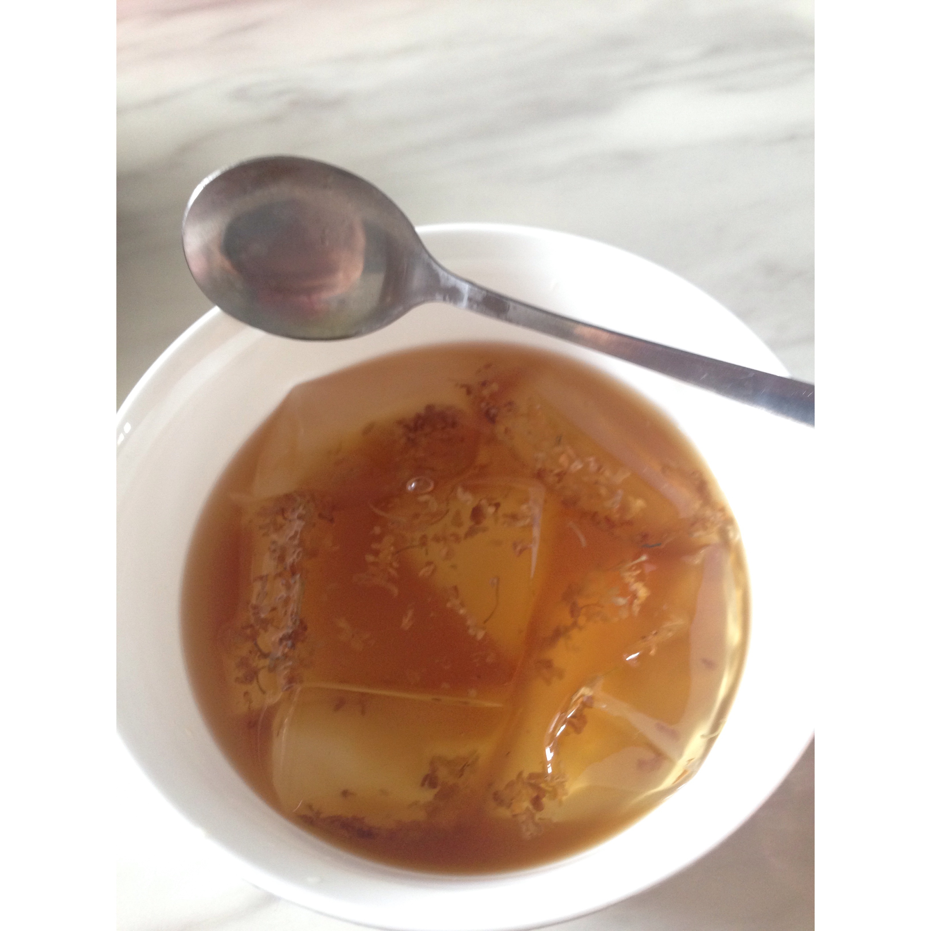 记忆中的红糖水凉粉（冰粉）