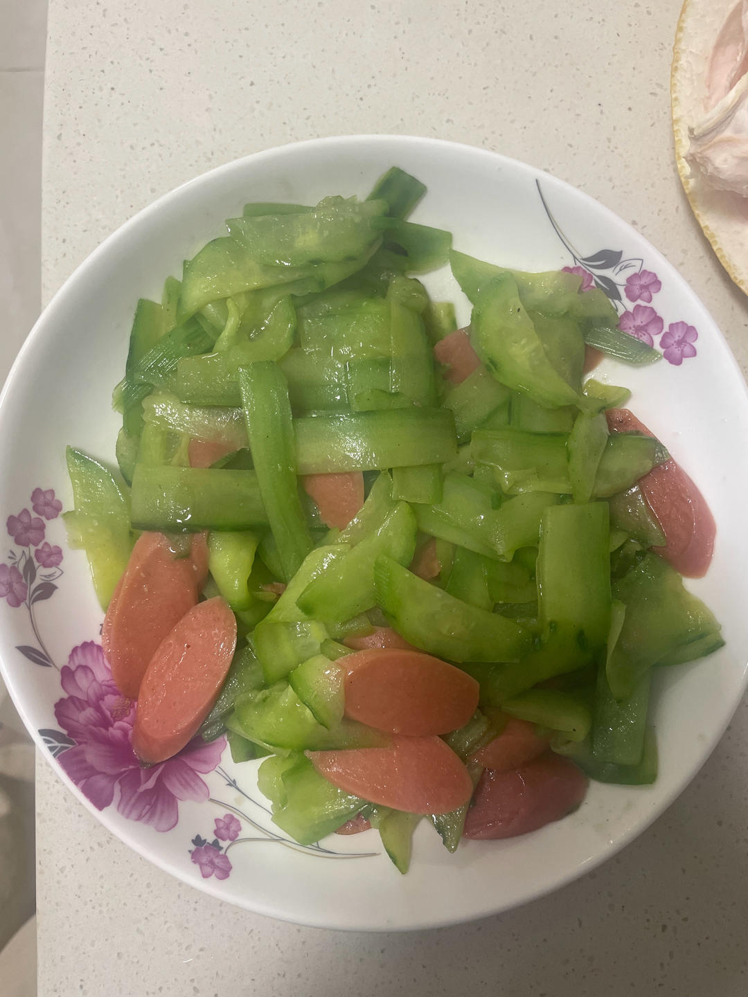 黄瓜炒火腿肠