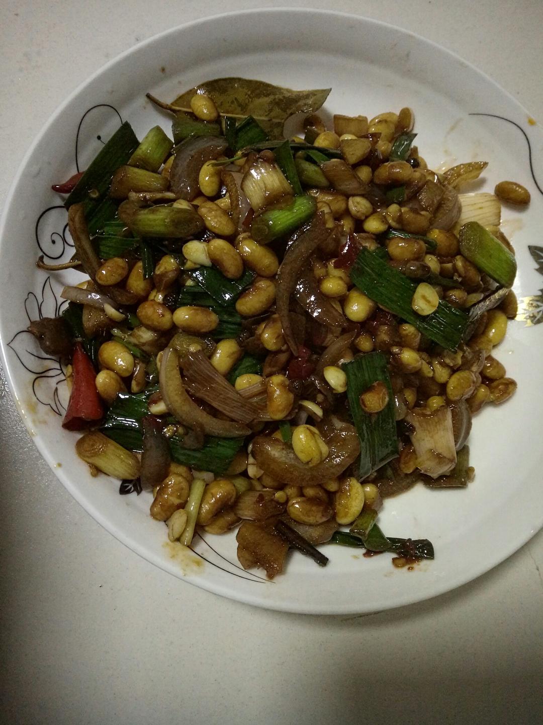 炒干黄豆