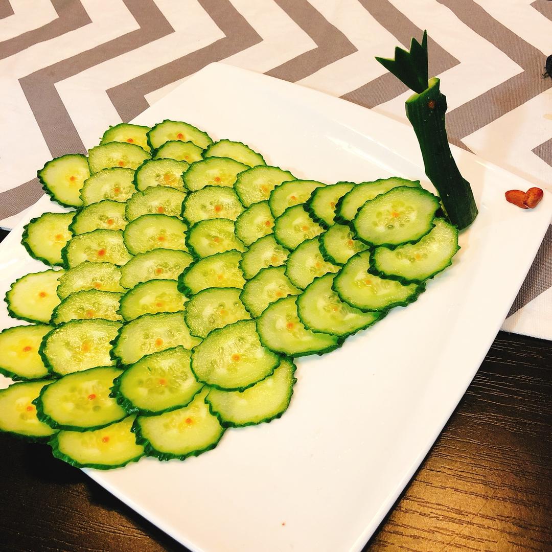 黄瓜创意摆盘