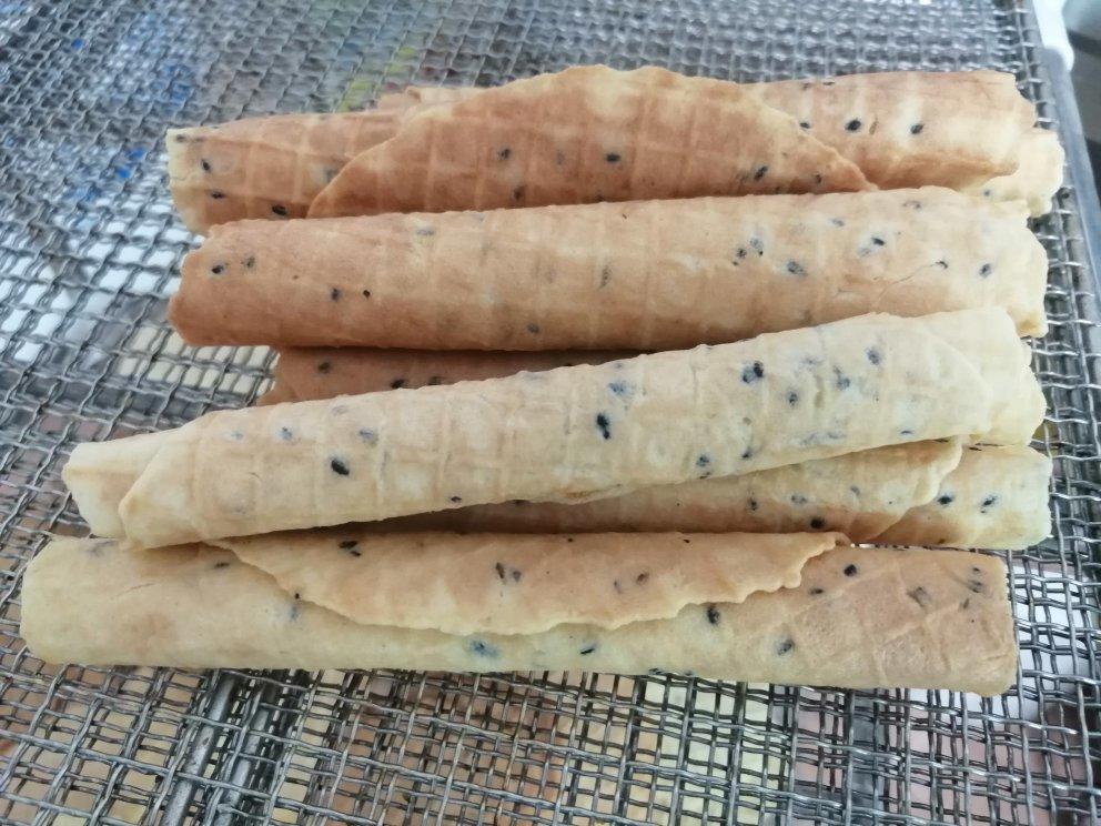 无水酥脆低糖黑芝麻真鸡蛋卷