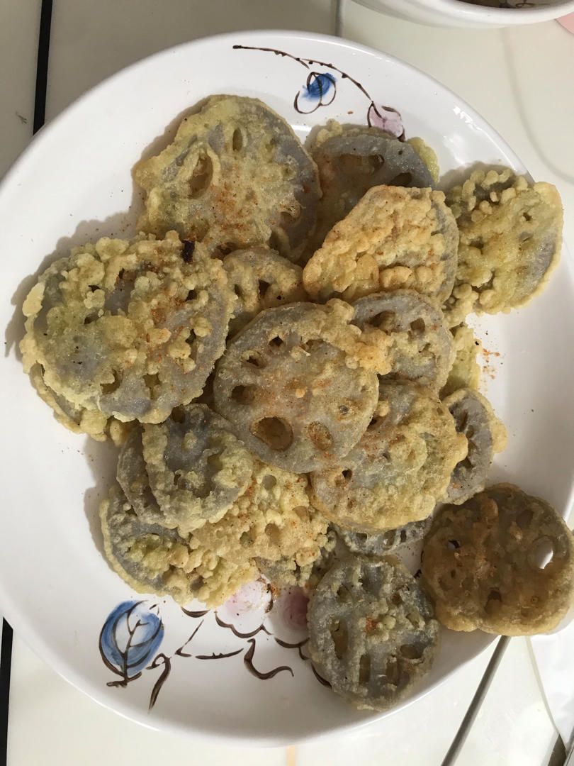 最爱炸物🔥香酥椒盐藕片✨香辣酥脆吃不够❣️