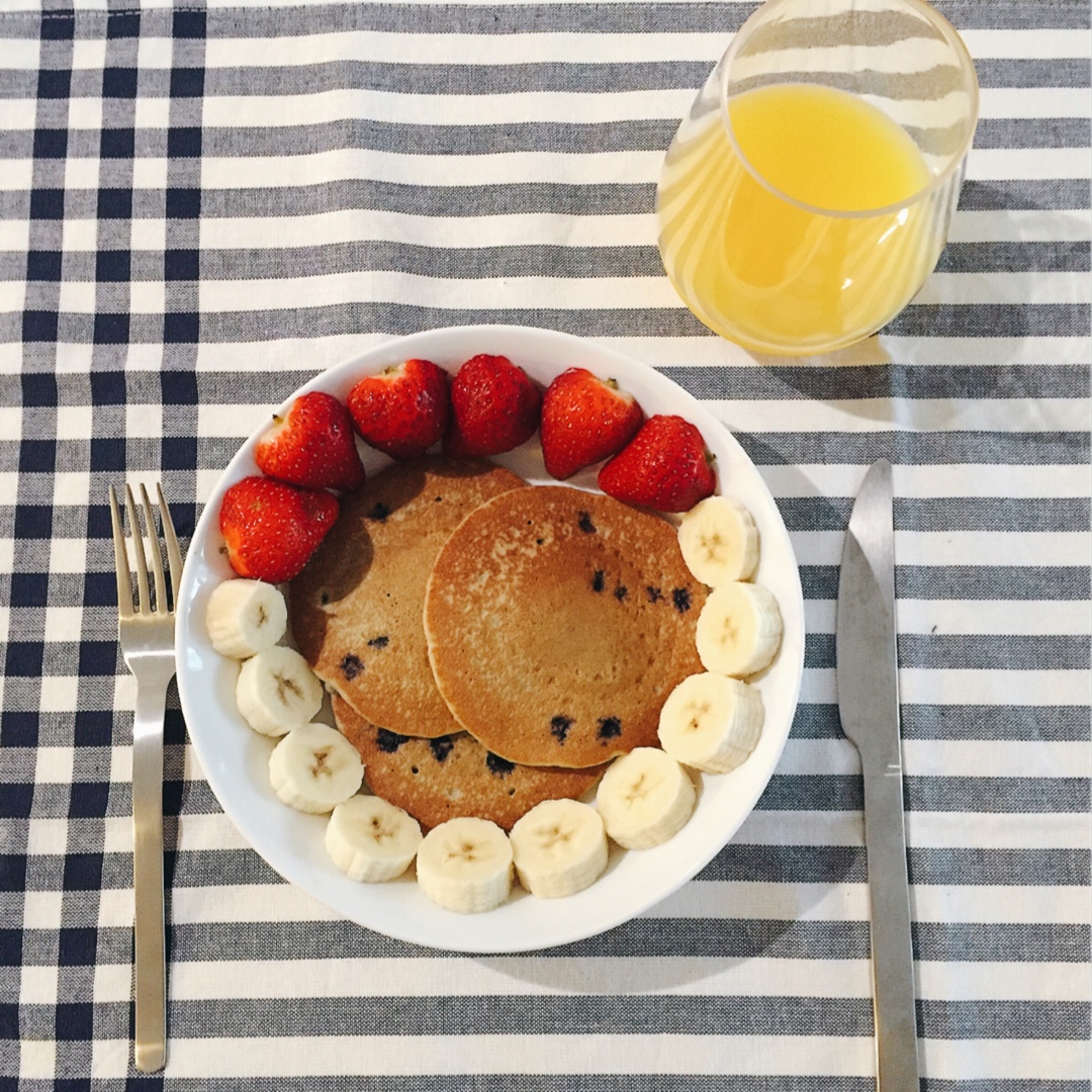 美式早餐pancake煎薄饼