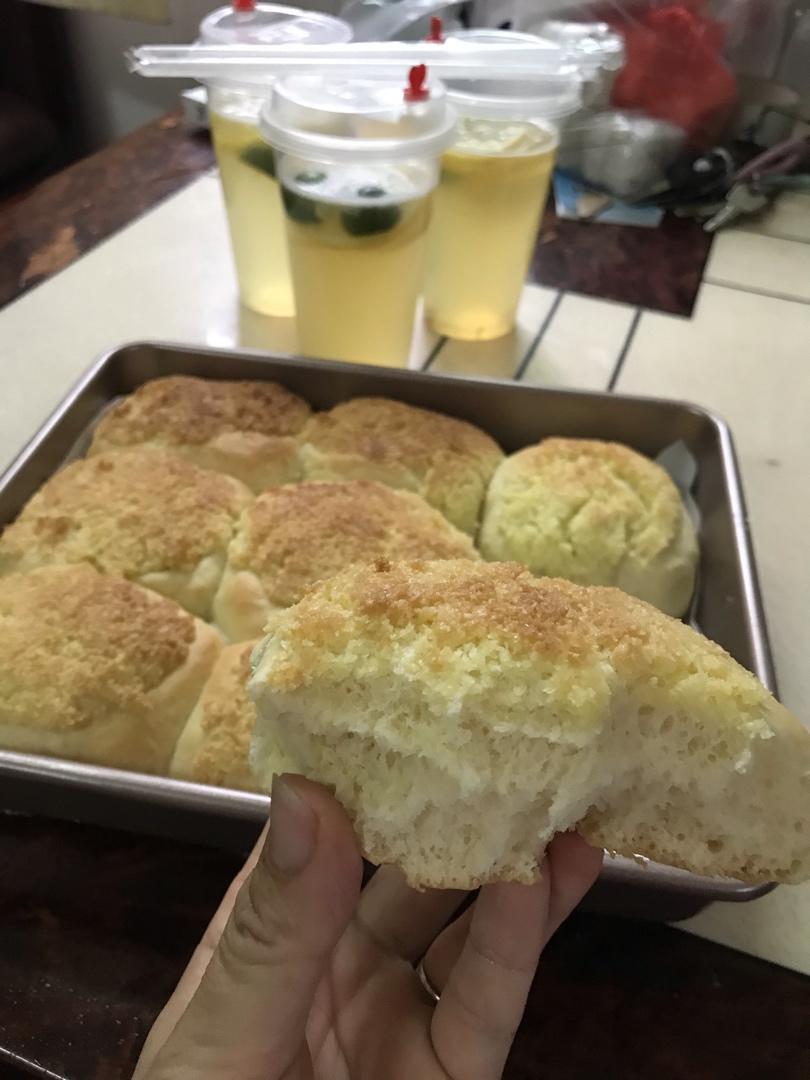 椰蓉餐包（一次发酵，玉米油版，或黄油）